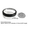 20mL THICK WALL Empty SMALL PLASTIC JAR with Black Rimmed