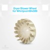 EvertechPRO 694089 Dryer Blower Wheel for Whirlpool 279711 279500 299678