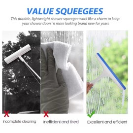 Scrub Buddies *Squeegee For Shower Window Glass Door Home Office Cleaner Streak-Free Car Glass