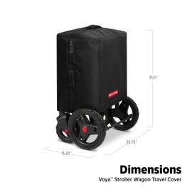 Baby Stroller Wagon Travel Cover, Toddler Stroller Bag, Radio Flyer Travel Cover for Voya Stroll ‘N Wagon 2 Seater Low Sides