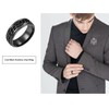 yfstyle 4PCS Stainless Steel Rings for Men Wedding Ring Cool