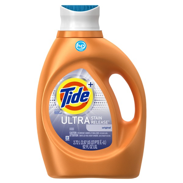 Tide Ultra Stain Release Liquid Laundry Detergent, Original, 48 Loads 92 fl oz
