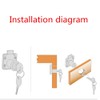 CT-138-22 Cabinet & Door Lock Set - Letter Box Lock,