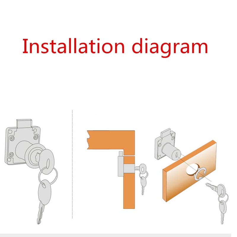 CT-138-22 Cabinet & Door Lock Set - Letter Box Lock,