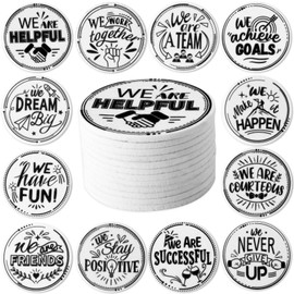 STARUBY Pack of 12 Felt Coasters, Coasters for Drinks, Coasters for Coffee Table, Absorbent Coasters for Kitchen and Dining Room Decoration, 10 cm in Diameter, Business Premises