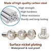 Ctyjia 20 PCS Phillips Pan Head Screws, BM#6-32x5mm Computer Screw,