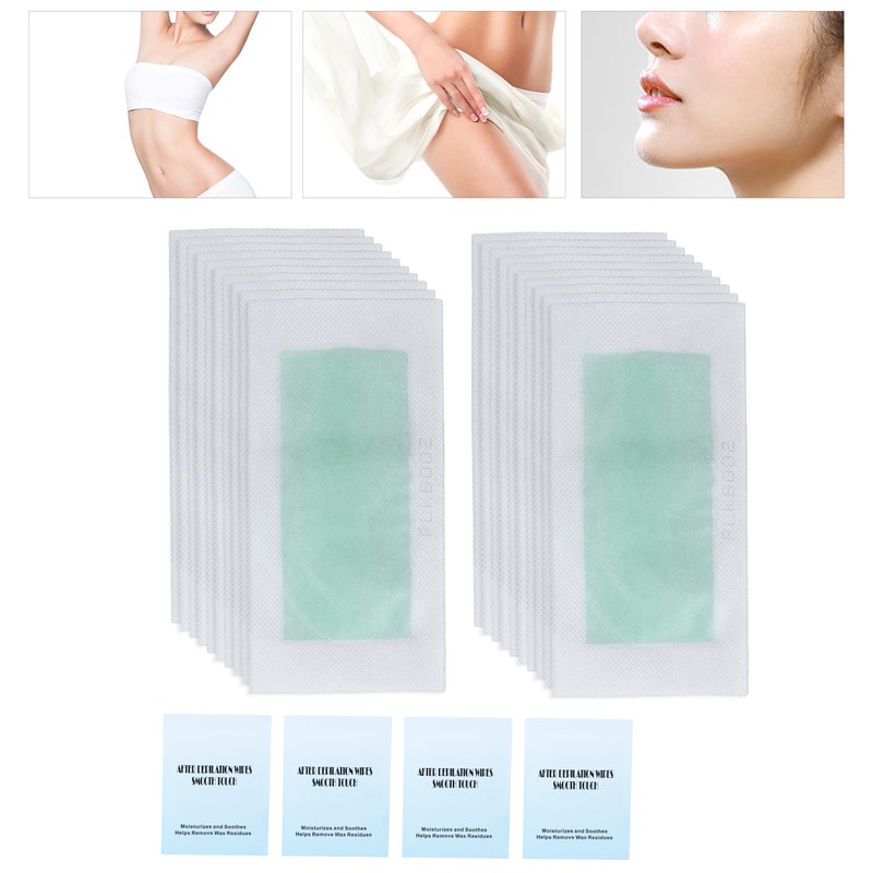 40pcs Wax Strips Kit Double Sides Fast Hair Remover Strips