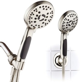 AquaSpa by AquaDance® 4336 High Pressure 6-setting Luxury Handheld Shower Head – 6 Foot Stainless Steel Hose – Anti Clog Jets – Anti Slip Grip – All Oil Rubbed Bronze Finish – Top US Brand – Includes Extra Wall Bracket