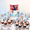 Kreatwow Nautical Cupcake Toppers - 24 Pieces in 4 Different