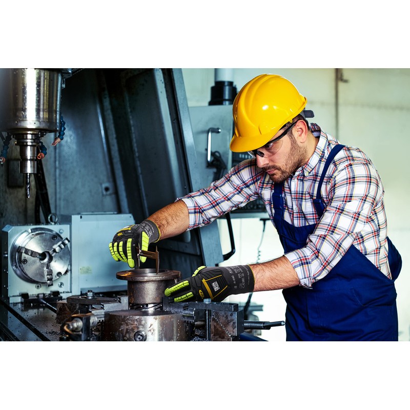Ansell Ringers R840 Professional Work Gloves, Non-Slip Nitrile Coating, Industrial