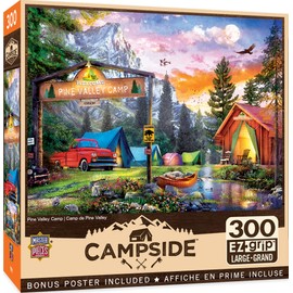 MasterPieces 300 Piece EZ Grip Jigsaw Puzzle - Pine Valley Camp - 18"x24"