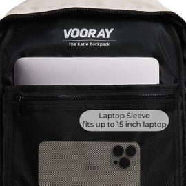 VOORAY 19L Katie Backpack, Large - Travel, Gym & Sports Backpack, Camel Color Block