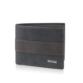 Andiker Mens Leather Wallet, Vintage Card Holder PU Travel Slim Wallet with RFID Blocking for Man Husband Father (Black)