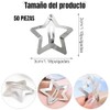 50 Pinzas Pasadores para El Pelo de Metal Con Forma
