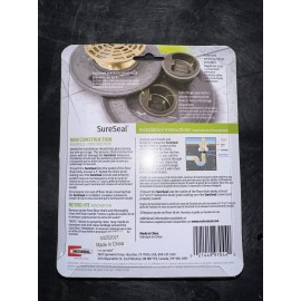 Rectorseal SureSeal SS4009 4-Inch Floor Drain Trap Sealer, Black, 1-Pack