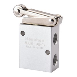 Heschen Pneumatic Roller Lever Mechanical Valve JM-07 3 way 2 position PT1/4 Normally Closed