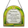 Royal Tara Shamrock Home Blessing Stained Glass Window Hang Suncatcher