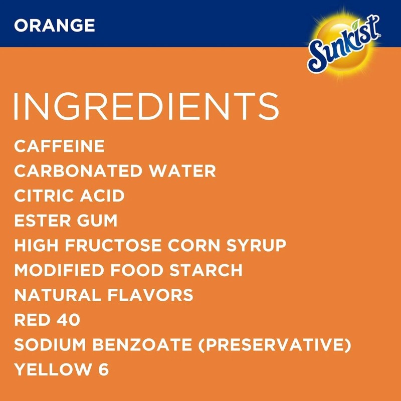 Sunkist Orange Soda 12 fl oz Cans – 12 Pack
