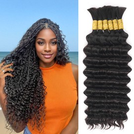 Human Braiding Hair 18 Inch 6 Bundles Human Hair Braiding Hair 1B 150g