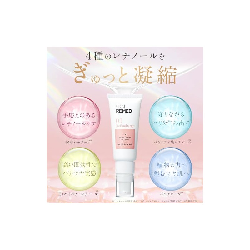SKN REMED(スキンリメド) レチノール美容液 レチノダーマクリーム (レベル 0.1)(フェイスクリーム コスメ 毛穴 スキンケア 化粧品