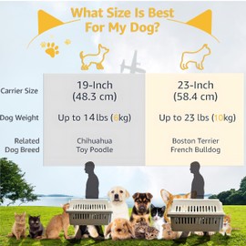 LLGJ-Pets Spree Travel Pet Carrier Dog/cat Hard-Sided Carriers for Pets up to 14 Pounds Small Animal Carrier Airline/Road Travel Approved Stout (Blue)
