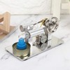 Stirling motor, mini steam engine model bulb, external combustion experiment