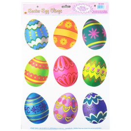 Easter Egg Clings Party Accessory (1 count) (9/Sh)