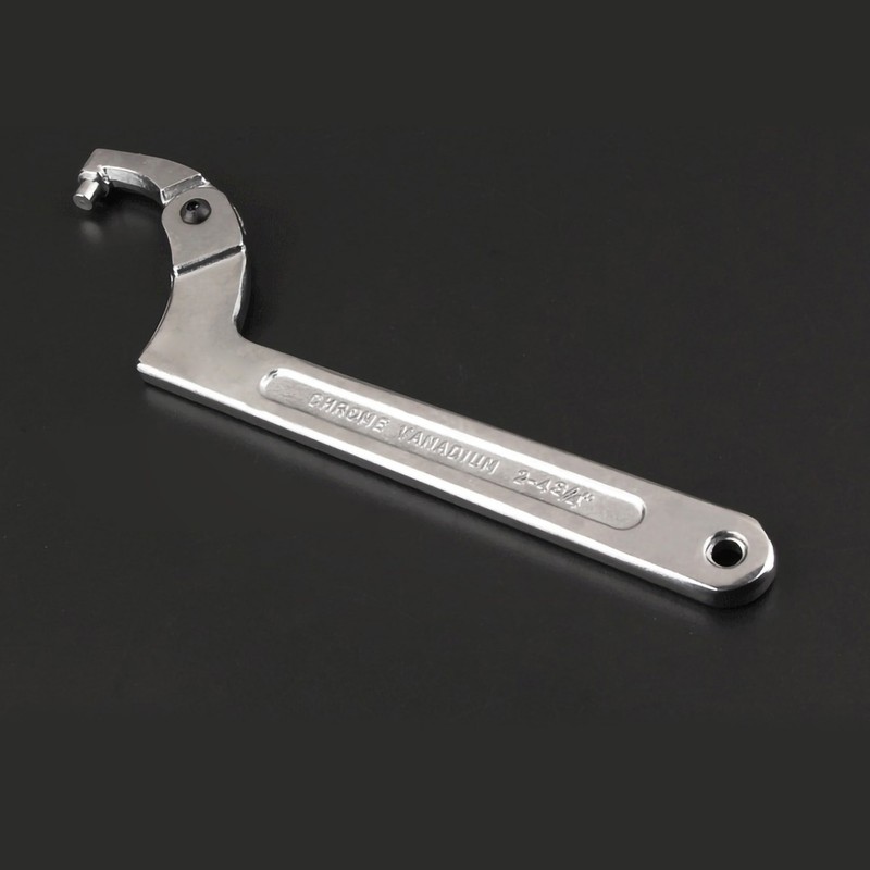 Multifunctional Hook Wrench Adjustable C Shape Movable Head Spanner Hand
