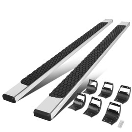 Auto Dynasty Running Boards 5 Inches Side Steps Nerf Bar for Truck Compatible with Ford F150 F250 F350 Super/Extended Cab 2015-2024, Stainless Steel, Polished Chrome