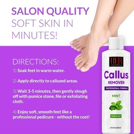Extreme Callus Remover Gel for Feet and Foot Eliminates Calluses in Seconds 8oz (250ml)