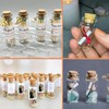 MINELEVEN 25 pcs 10ml Small Glass Bottles with Cork Stoppers