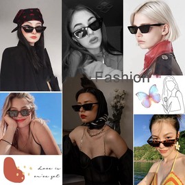 Dollger Square Cat Eye Sunglasses For Women Fashion Vintage Trendy Cateye Sunglasses For women leopard