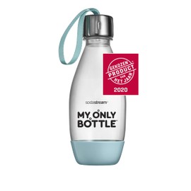 SodaStream My Only Bottle 500 ml Reusable BPA Free Water Bottle for Carbonating, Dishwasher Safe and UV Resistant Multi Use - Icy Blue