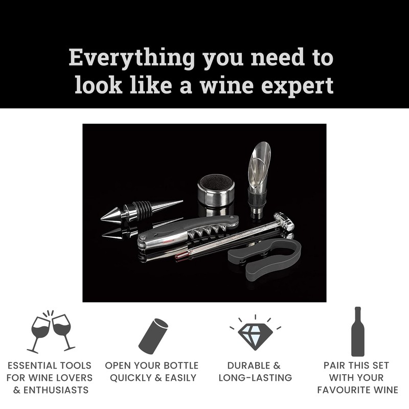 Tala Barware Wine Lovers Gift Set - 6 Piece Wine