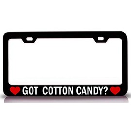 Custom Brother - GOT Cotton Candy? Food Vegetable Fruit Metal Car SUV Truck License Plate Frame Bl b12