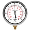 Winters P3S 300 Series Aluminum Dual Scale Pressure Gauge with