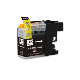 For Brother 1 PK BLACK ink Cartridge w/ chip fits Brother LC203 XL J460DW J480DW J485DW