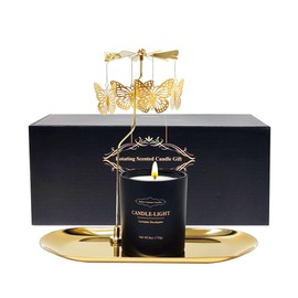 Birthday Gifts for Women,New Job Gift for Women,Rotatable Butterfly Candle Gift,6 oz Unique Candle Gifts for Colleagues,Mom and Wife,Birthday,Anniversary,Christmas and Thanksgiving.