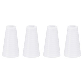 sourcing map 4Pcs Cord Knobs, 19mm Window Blind Tassels Plastic Pull Cord Tassel Drops Pull End Pendant for Window Blinds Shade Curtain, White