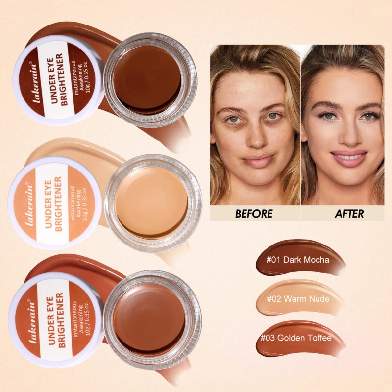 Iluminador Para Ojos, Corrector De Ojeras Fórmula Suave, 10g
