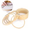 12Pcs Bamboo Embroidery Hoops Adjustable Cross Stitch Frame Circle Sewing