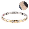 Women Men Stylish Titanium Steel Health Care Magnets Germanium Bracelet