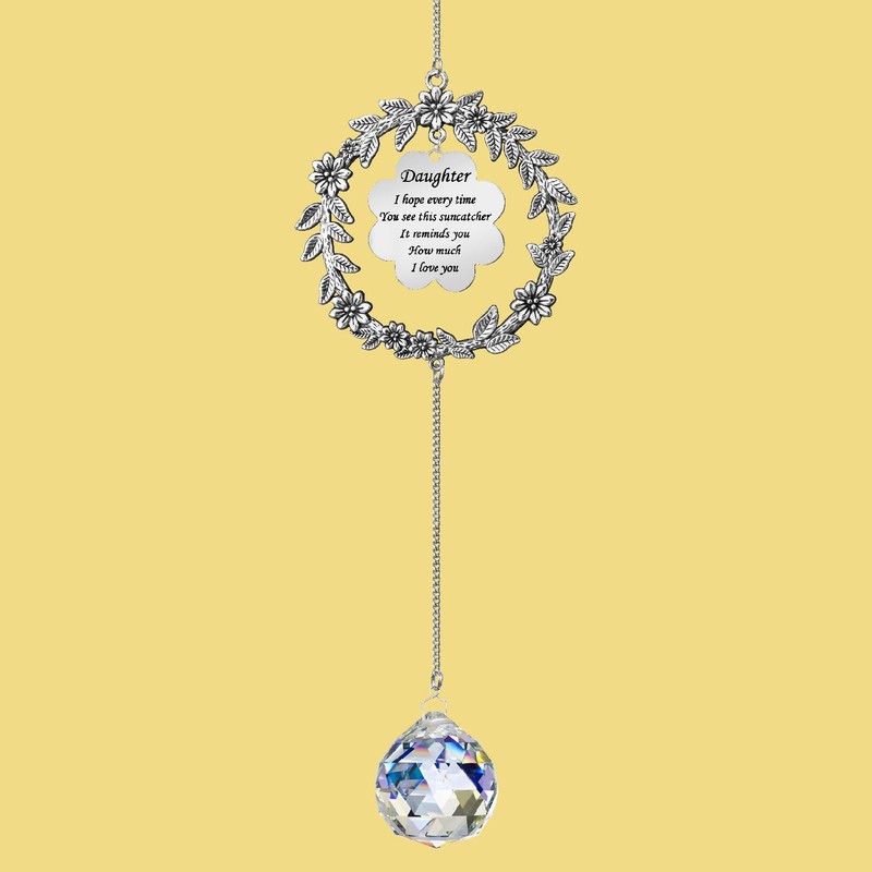 Peili Suncatcher: Crystal, Metal Daughter Gift for Multiple Occasions (Valentines