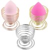3 Pieces Makeup Sponge Holder Stainless Steel Wire Spiral Spring