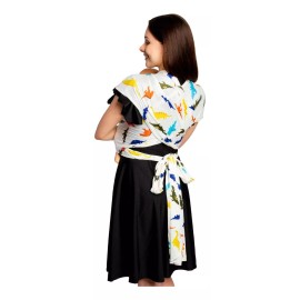 Mae Baby Fular Reforzado Para Porteo, Rebozo, Portabebes, Ergonómico Color Dinosaurios Algodon Premium Dinosaurios
