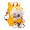 NICI Children's Backpack Yellow 2 in 1 with Cuddly Toy