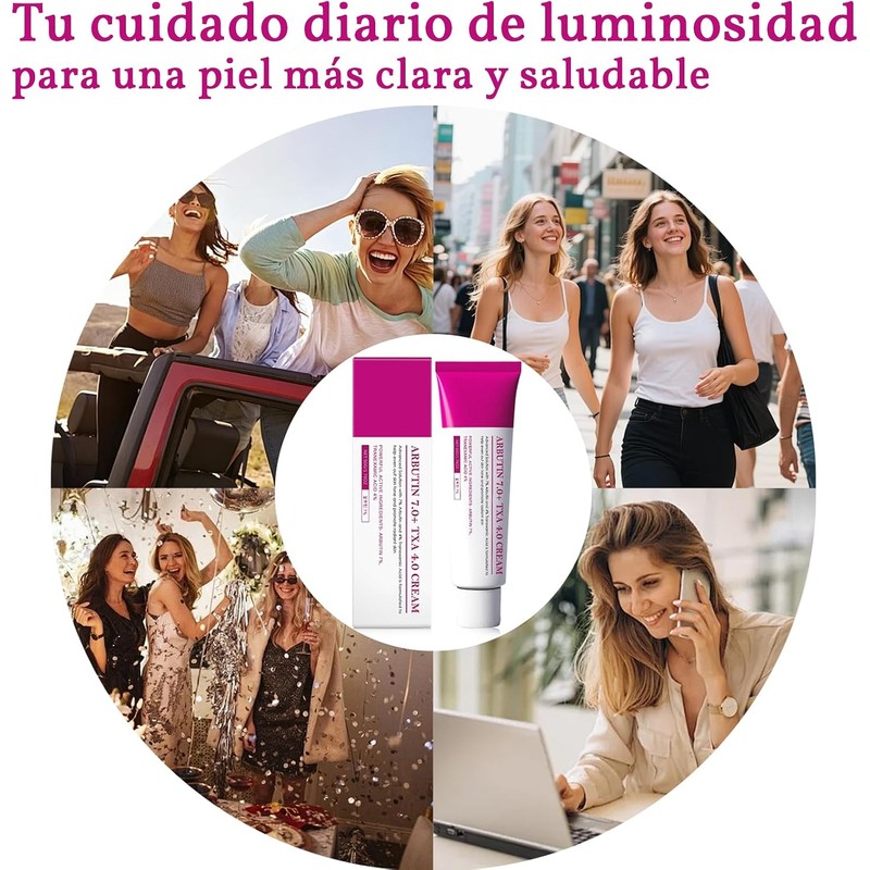 Arbutin 7.0 + TXA 4.0 Cremas Manchas Faciales, Reduce la