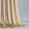 Roslynwood Luxury Soft Sand Velvet Curtains 72 inches Long Back