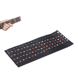 Generic Fretboard Stickers, Clear Marking Bass Fret Board Decal Easy Sticking for Beginner (for 4 String)