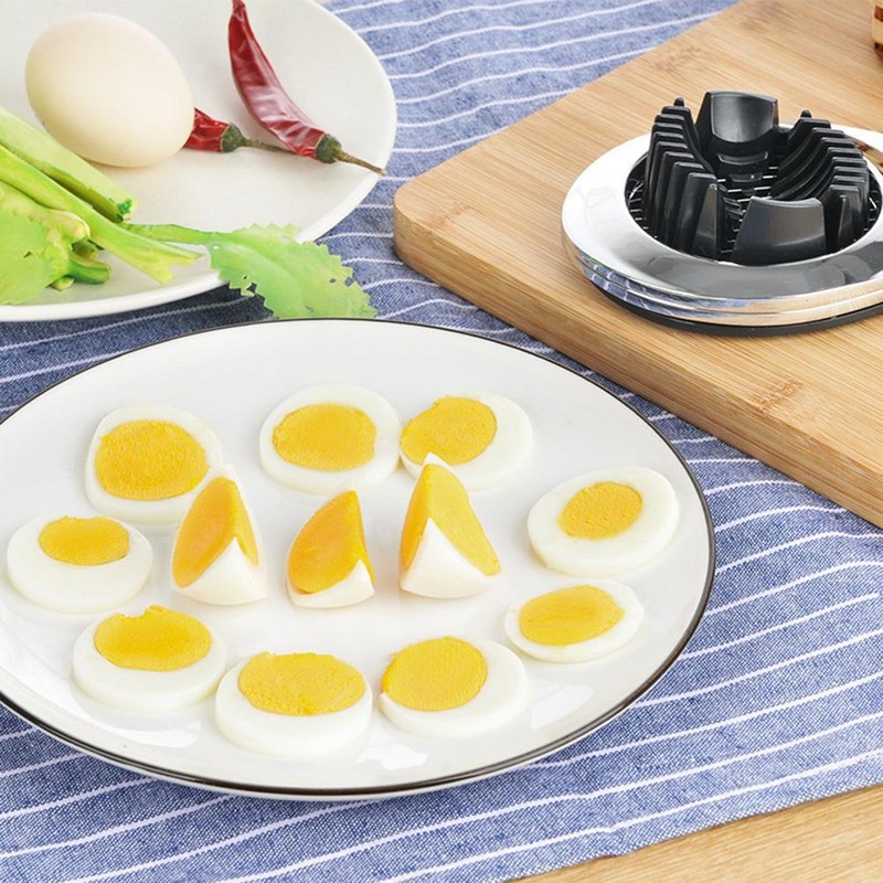 2 in 1 Zinc Alloy Boiled Egg Cutter Grater Household